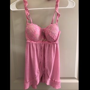 Victoria’s Secret light pink lingerie set